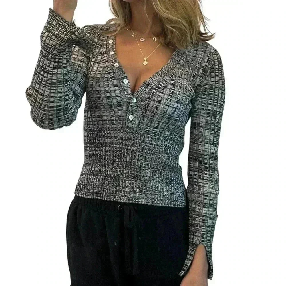 House of Harlow 1960 knit sweater gray Size Medium NWOT